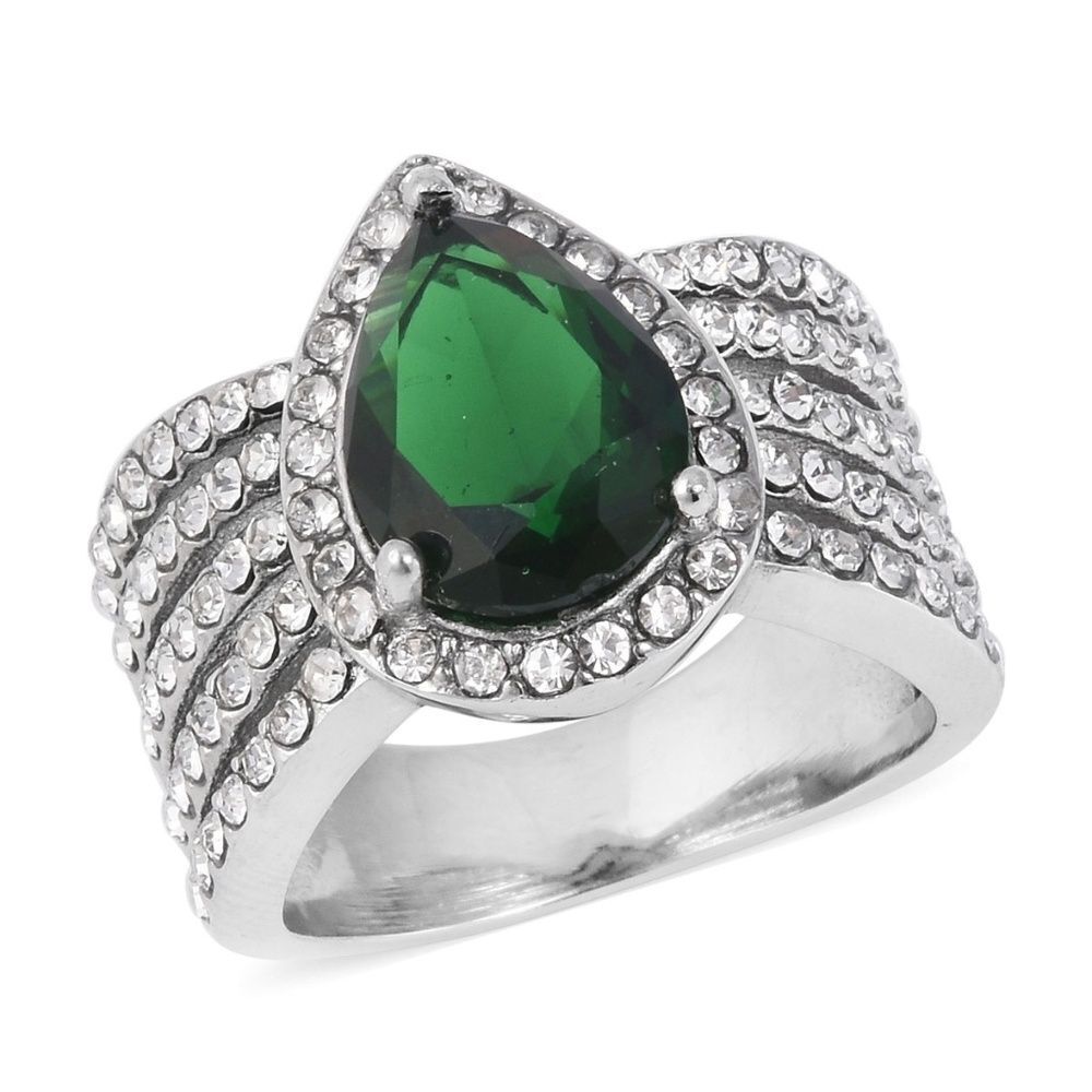 Simulated Green Diamond Austrian Crystal S…